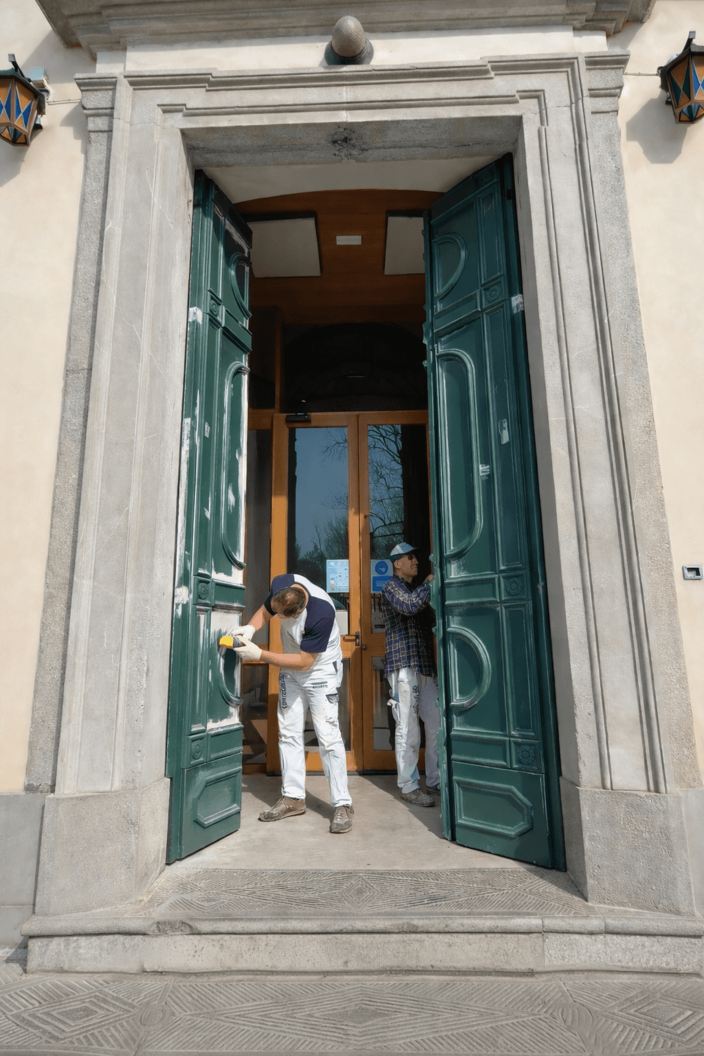 Recupero portone d'ingresso - Convitto Paolo Diacono